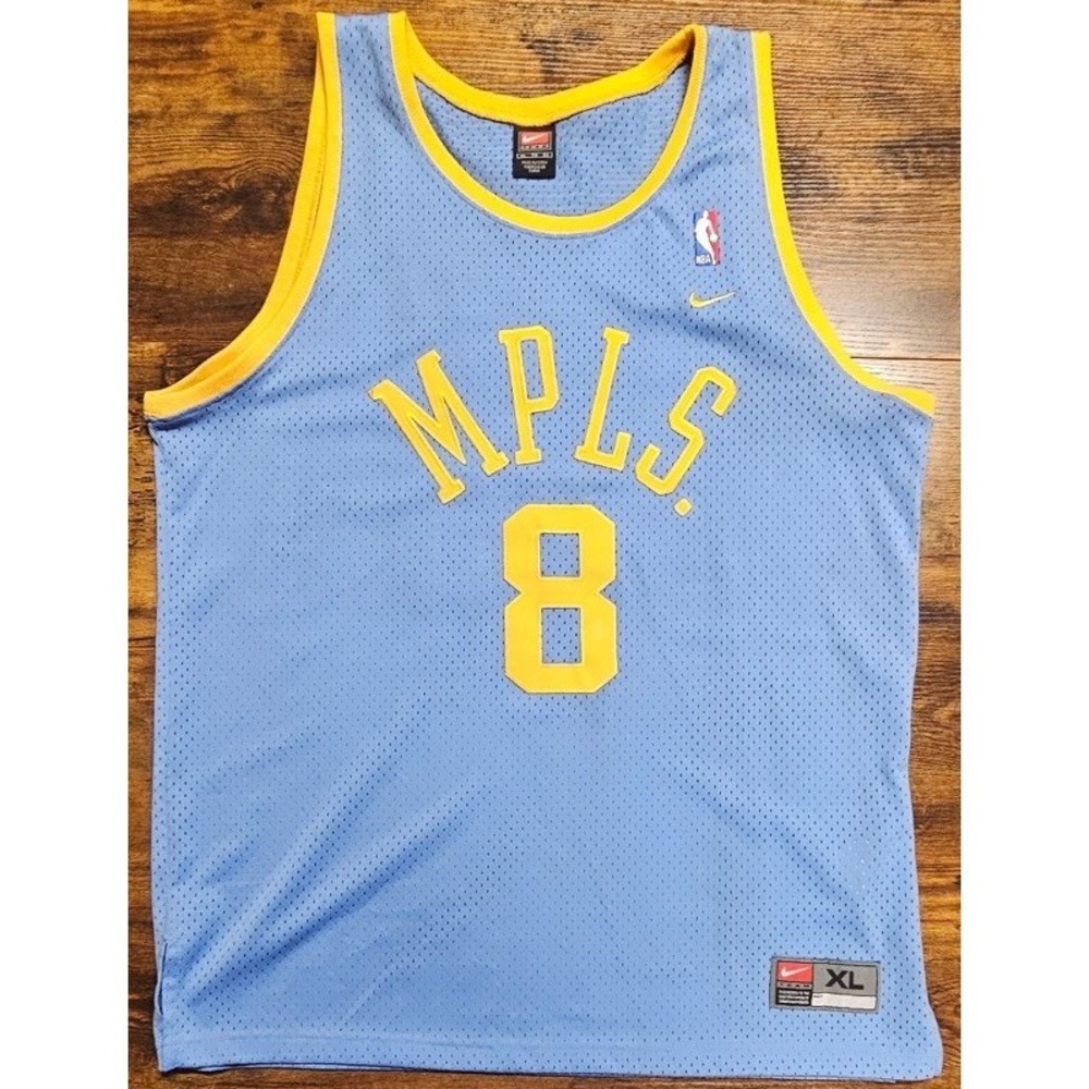 Vintage Nike KOBE BRYANT #8 MPLS Los Angeles LA Lakers Jersey Size Extra Large